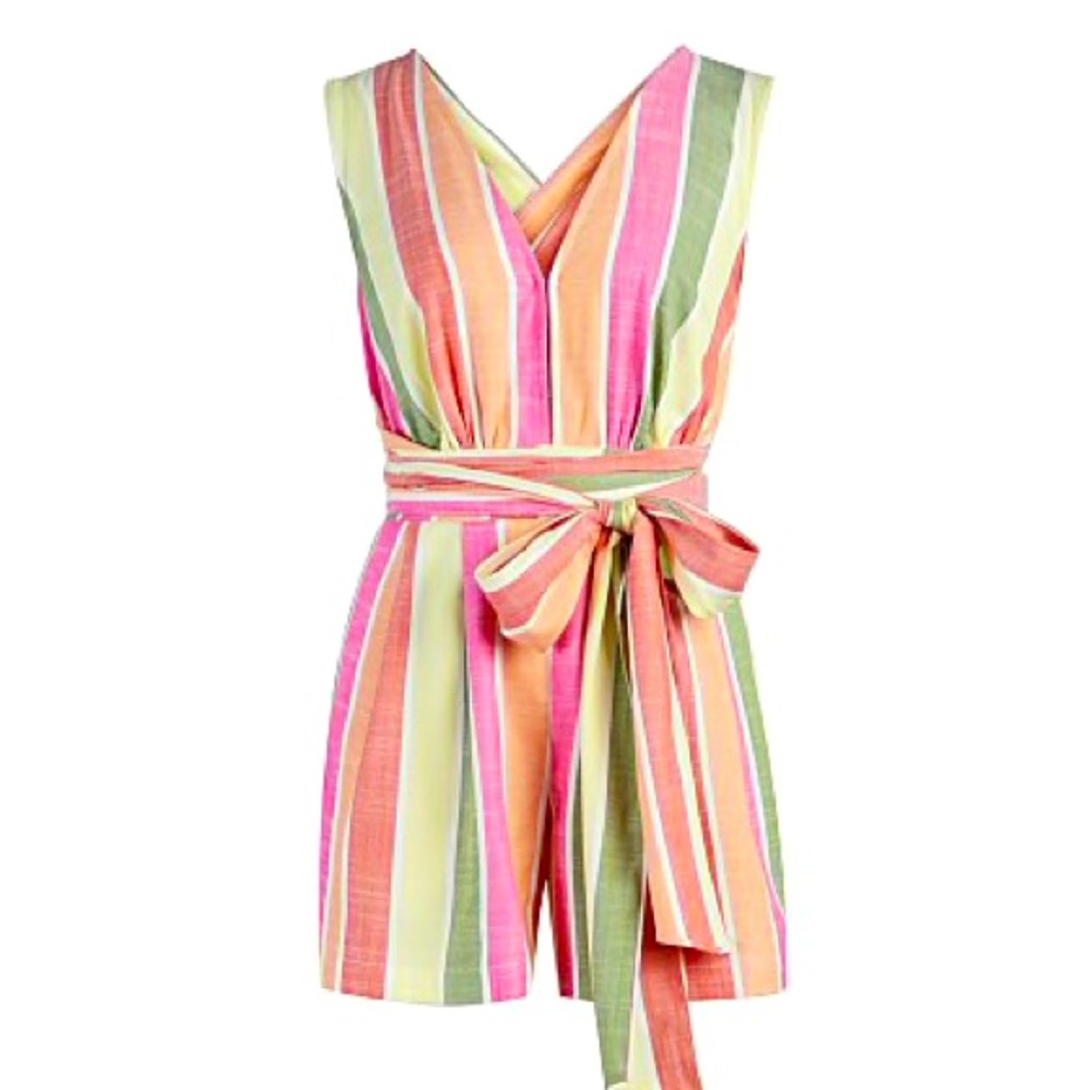 New York and Company Stripe Romper